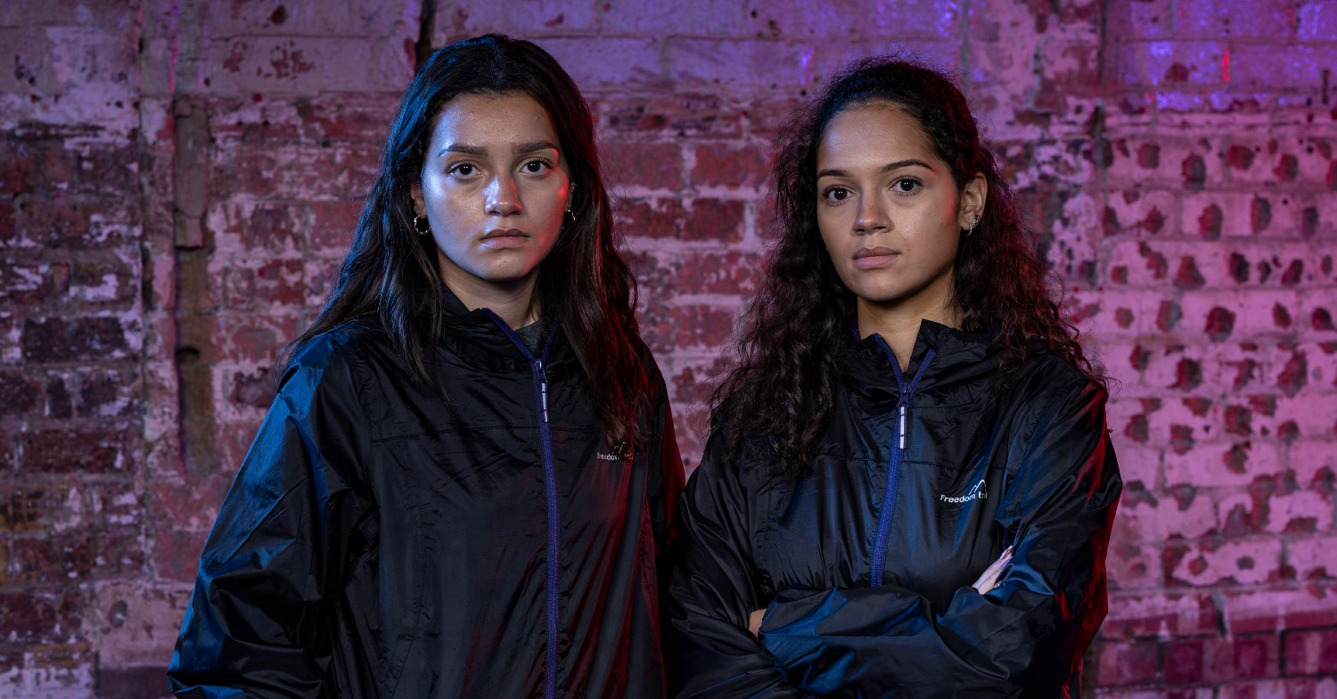 Hunted on Channel 4 contestants Grace and Abi