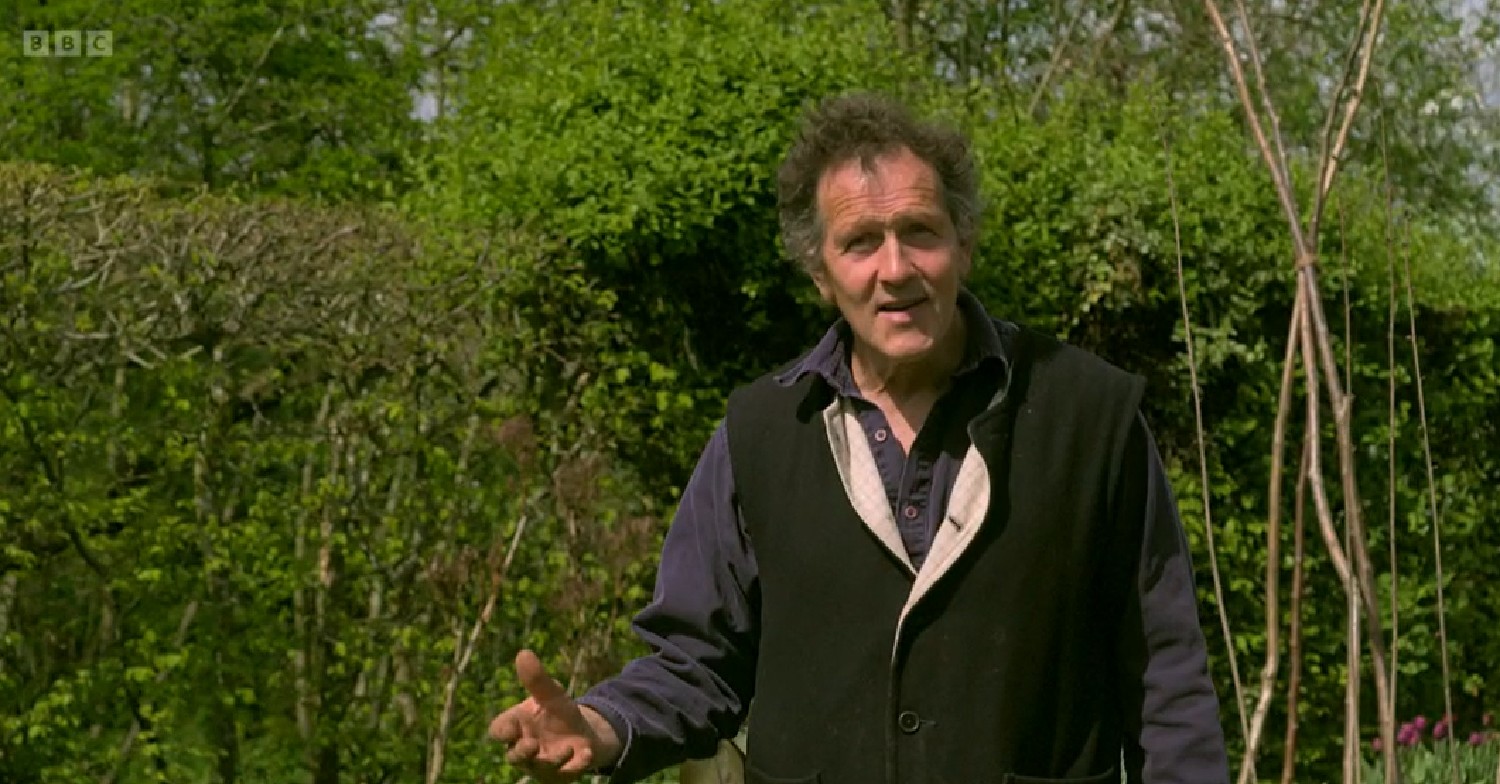 Monty Don speaks to the camera on Gardeners' World