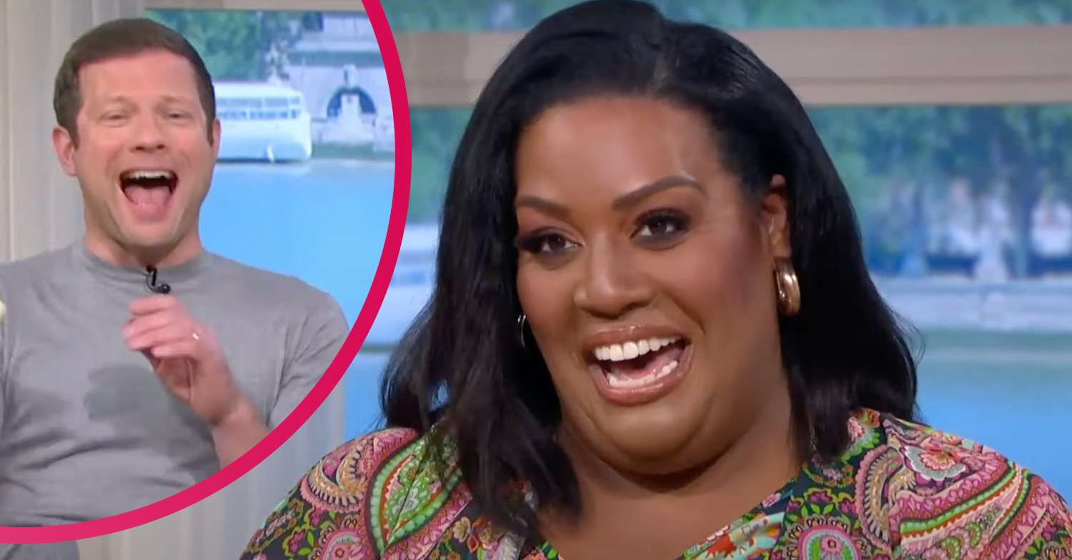 Alison Hammond and Dermot O'Leary laughing on ITV This Morning