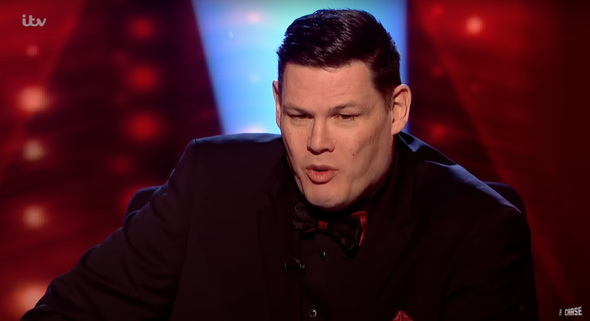 Mark Labbett answering a question on Beat the Chasers
