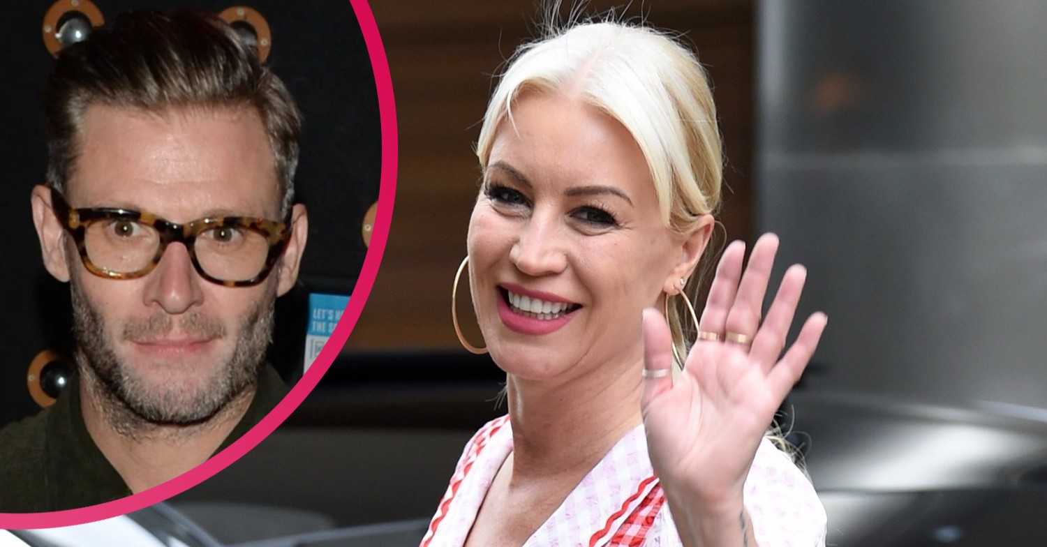 Denise Van Outen waves and Eddie Boxshall looks stunned