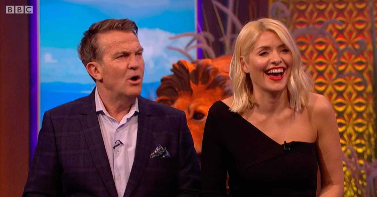 Holly Willoughby laughs as Bradley Walsh appears confused