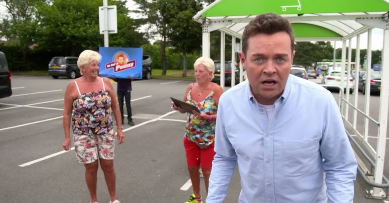 Stephen Mulhern looks shocked during a game on In For A Penny