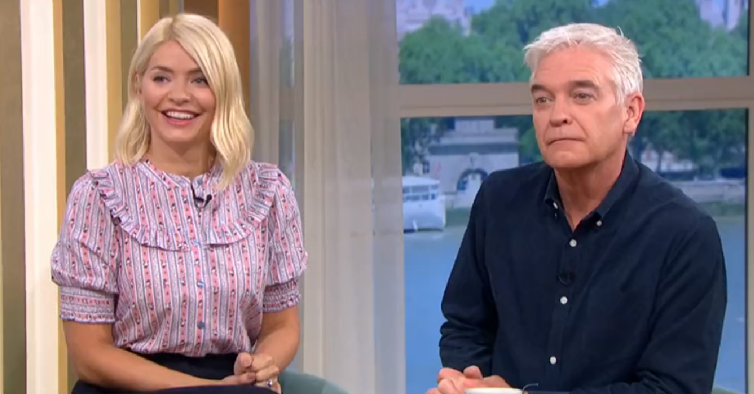 Holly Willoughby and Phillip Schofield smiling on This Morning on May 23, 2022