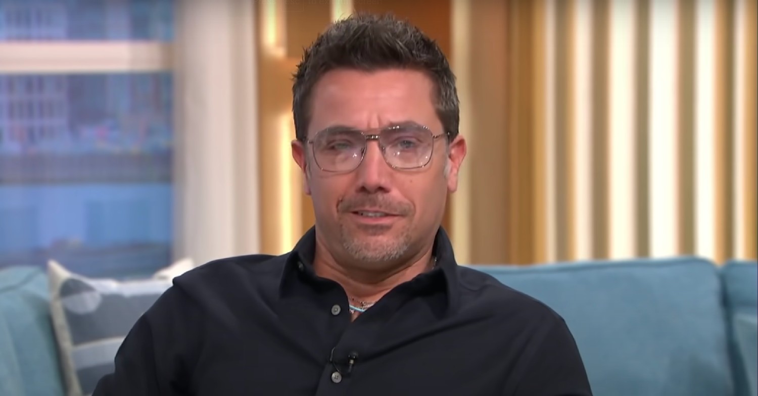 Gino D'Acampo smirking on This Morning