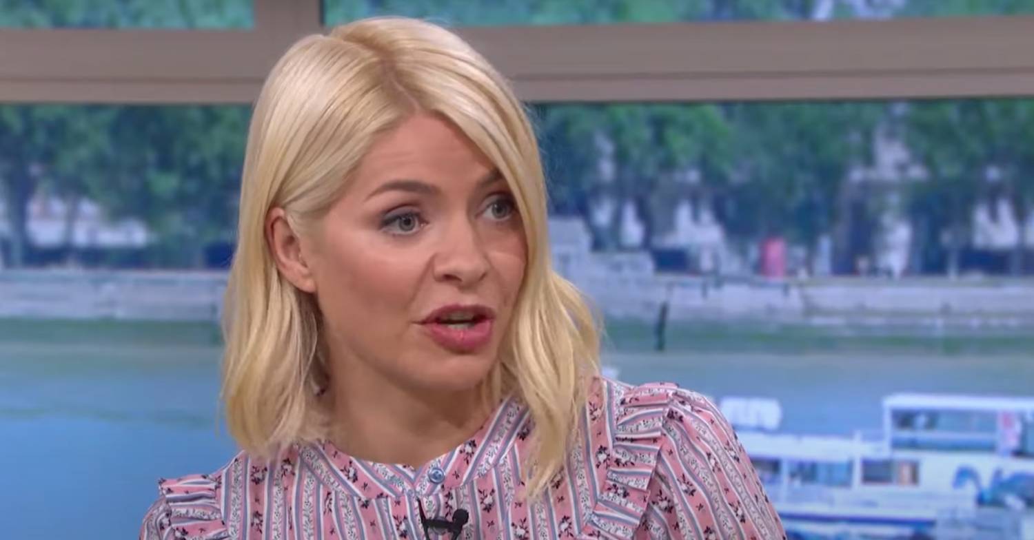 Holly Willoughby looks alarmed on This Morning today