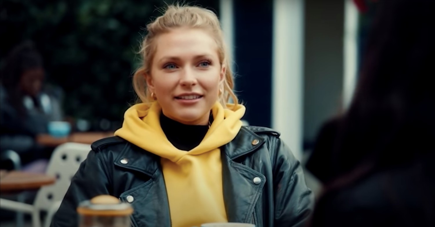 Verity Bowditch smiling on Made In Chelsea