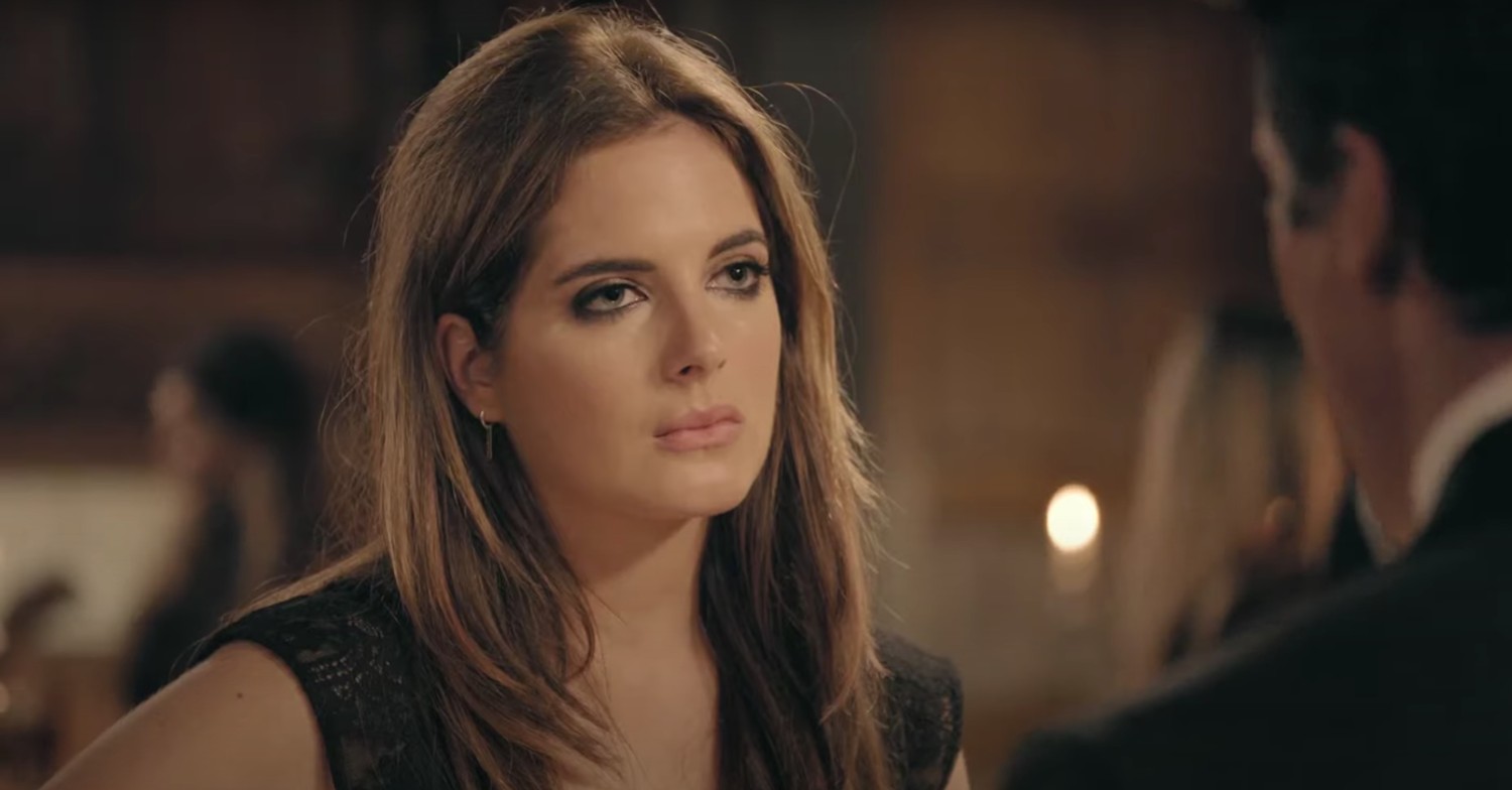 Binky Felstead frowning on Made In Chelsea