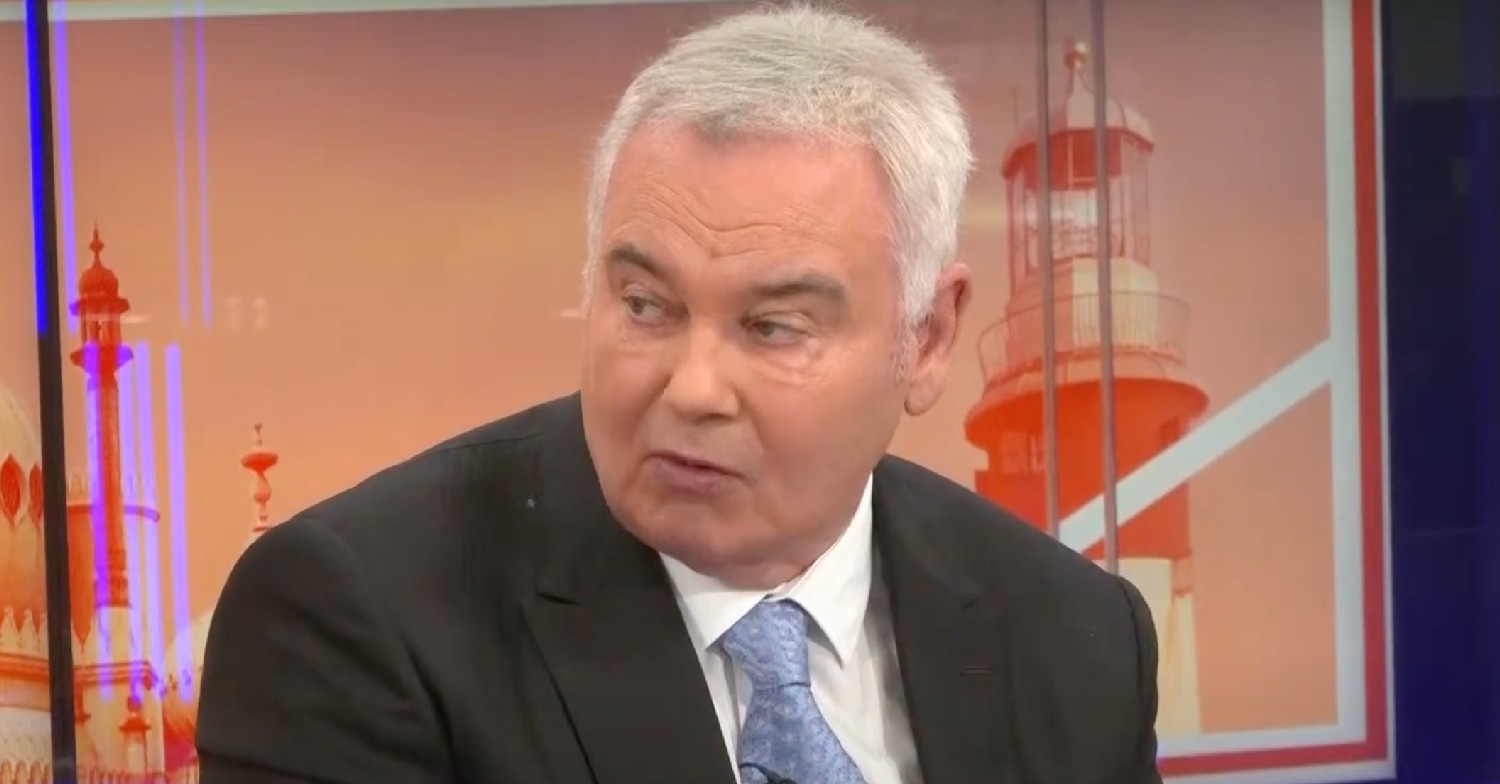 Eamonn Holmes looks serious on GB News 