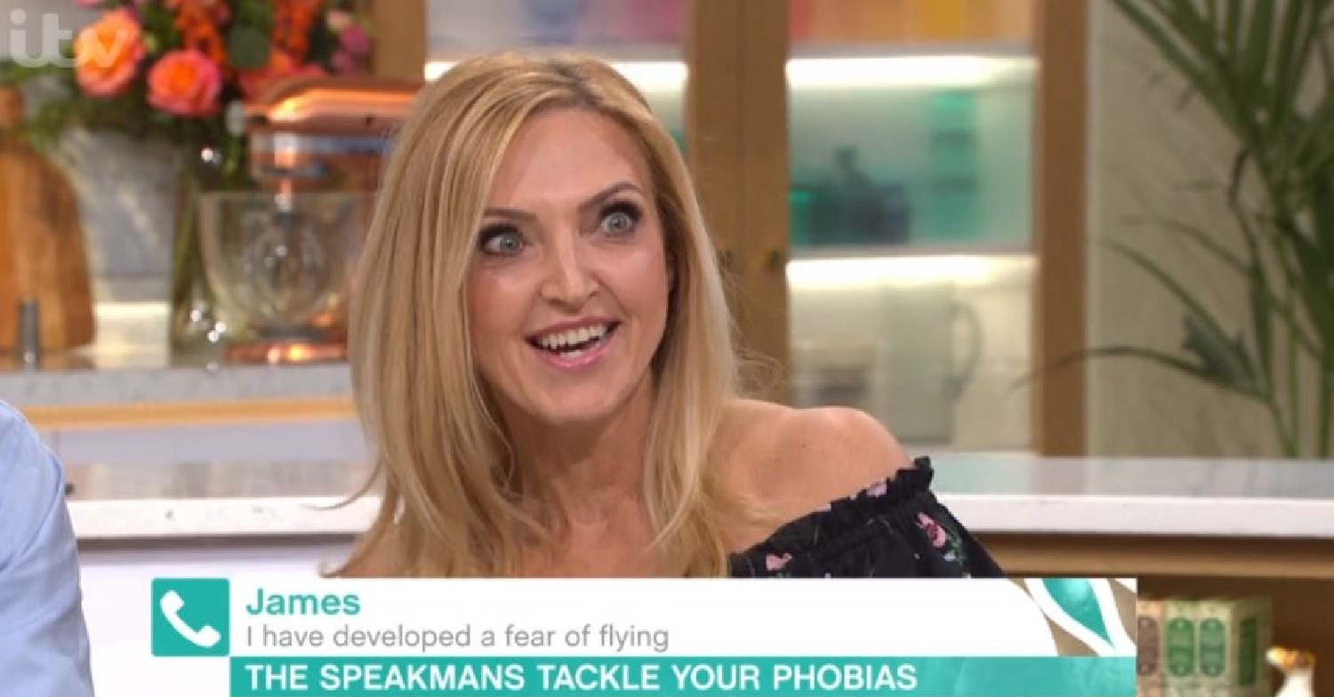 Eva Speakman smiling on This Morning today