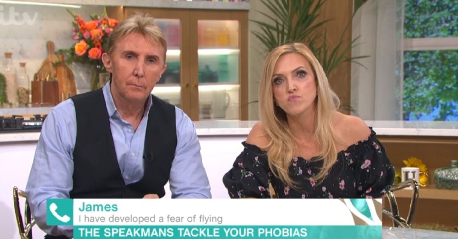 Nik and Eva Speakman look serious on This Morning today