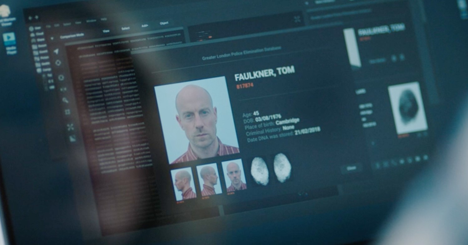 Nikki searching for Tom Faulkner on Silent Witness