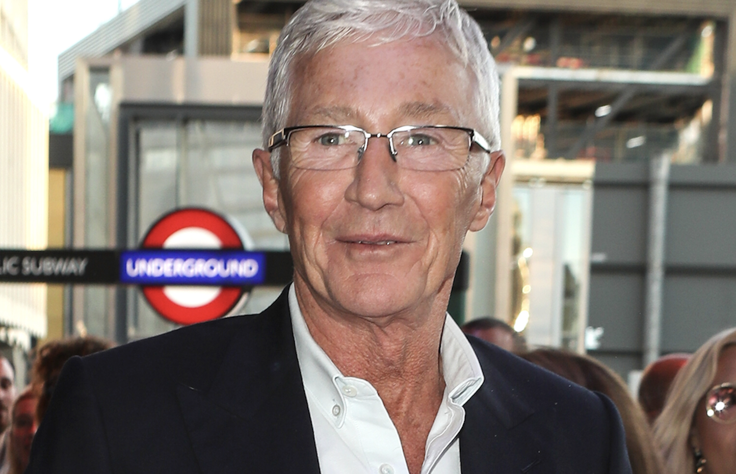Paul O'Grady smiles at The Big The Musical gala performance in 2019
