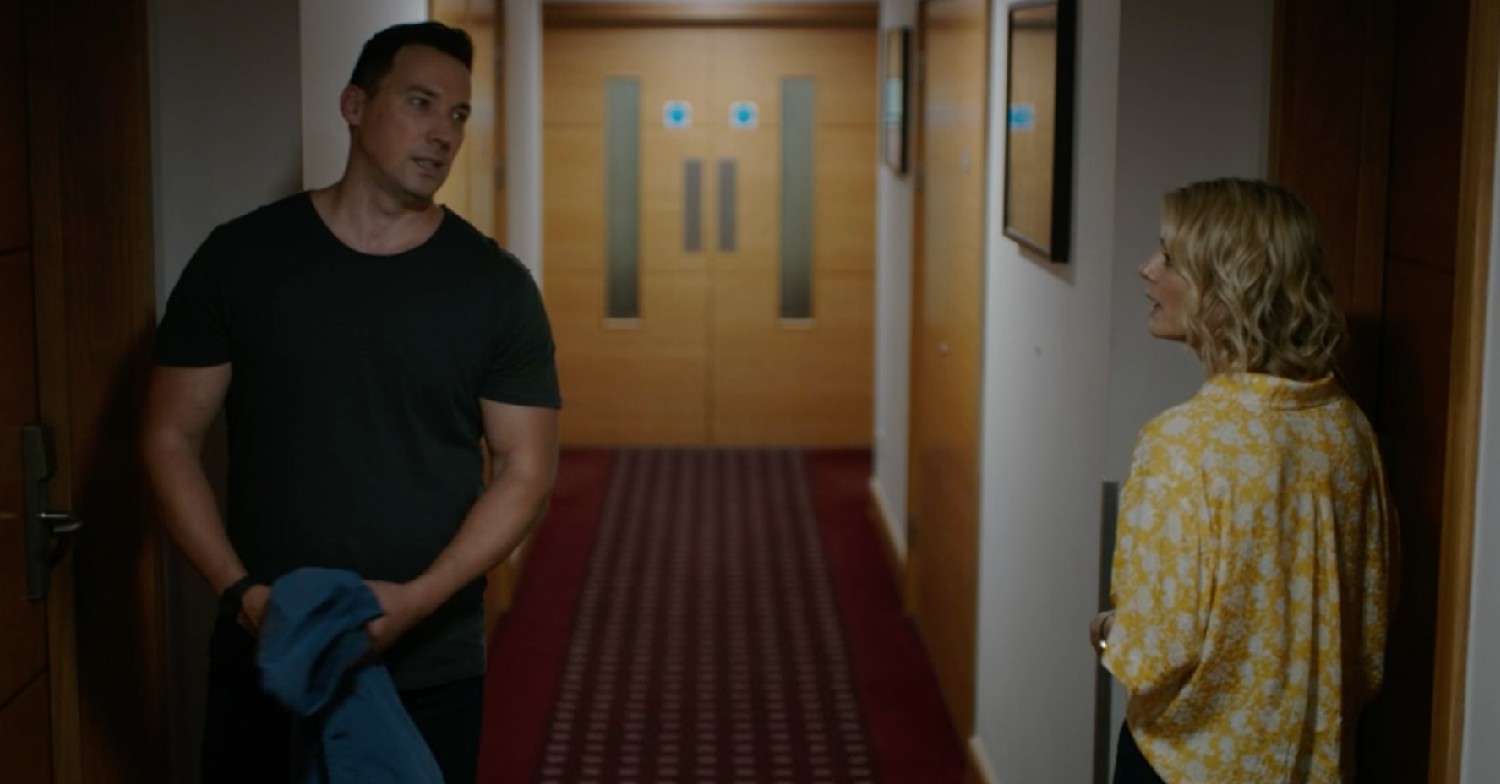 Silent Witness season 25 characters Jack and Nikki in a hotel
