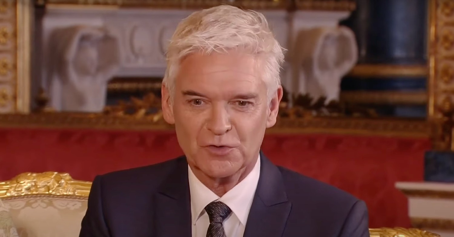 Phillip Schofield speaking in Buckingham Palace on This Morning