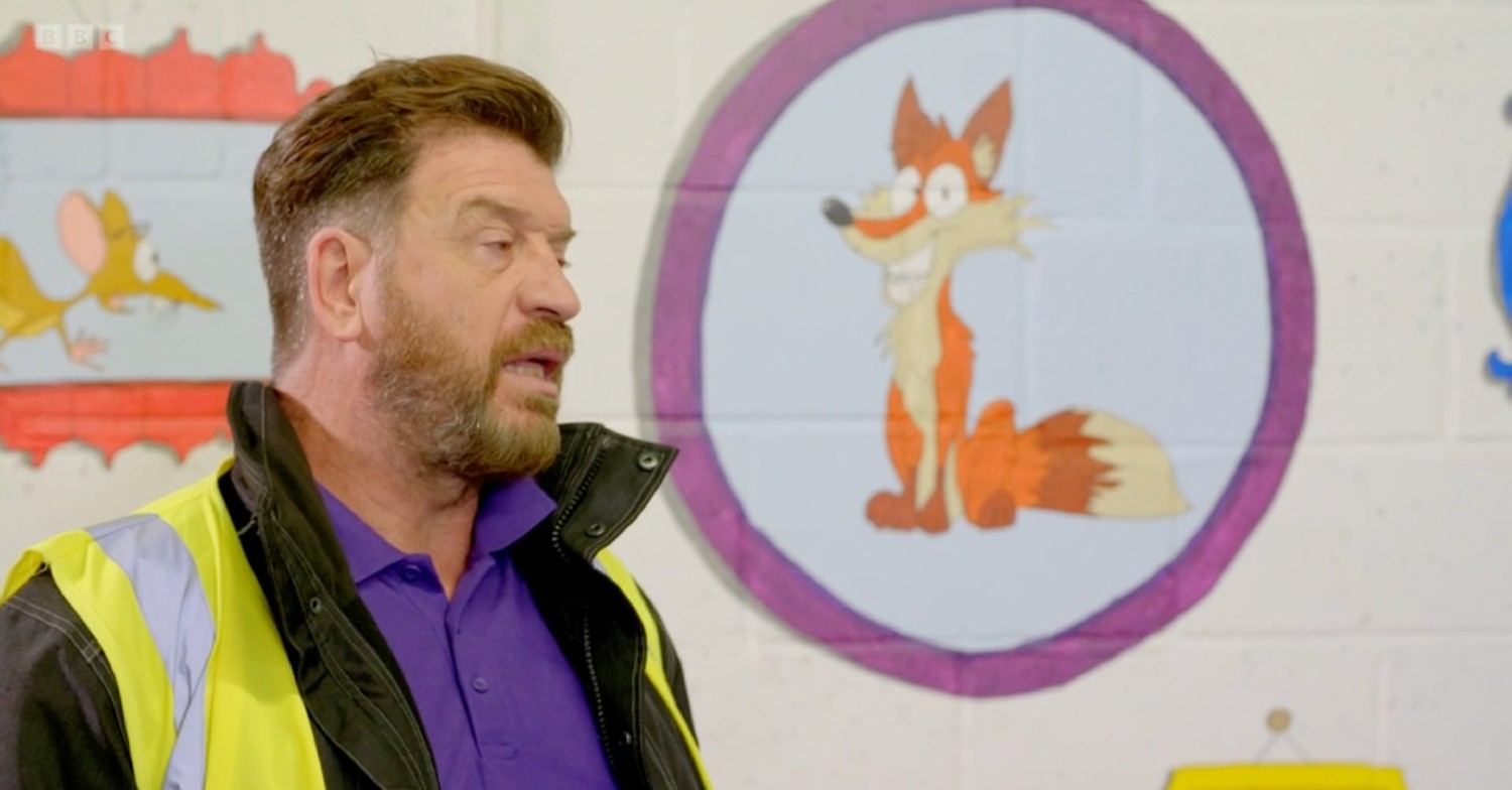Nick Knowles talking on DIY SOS