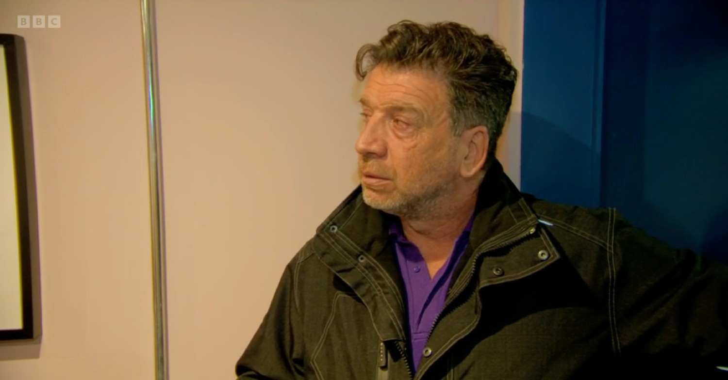 Nick Knowles looks tearful on DIY SOS