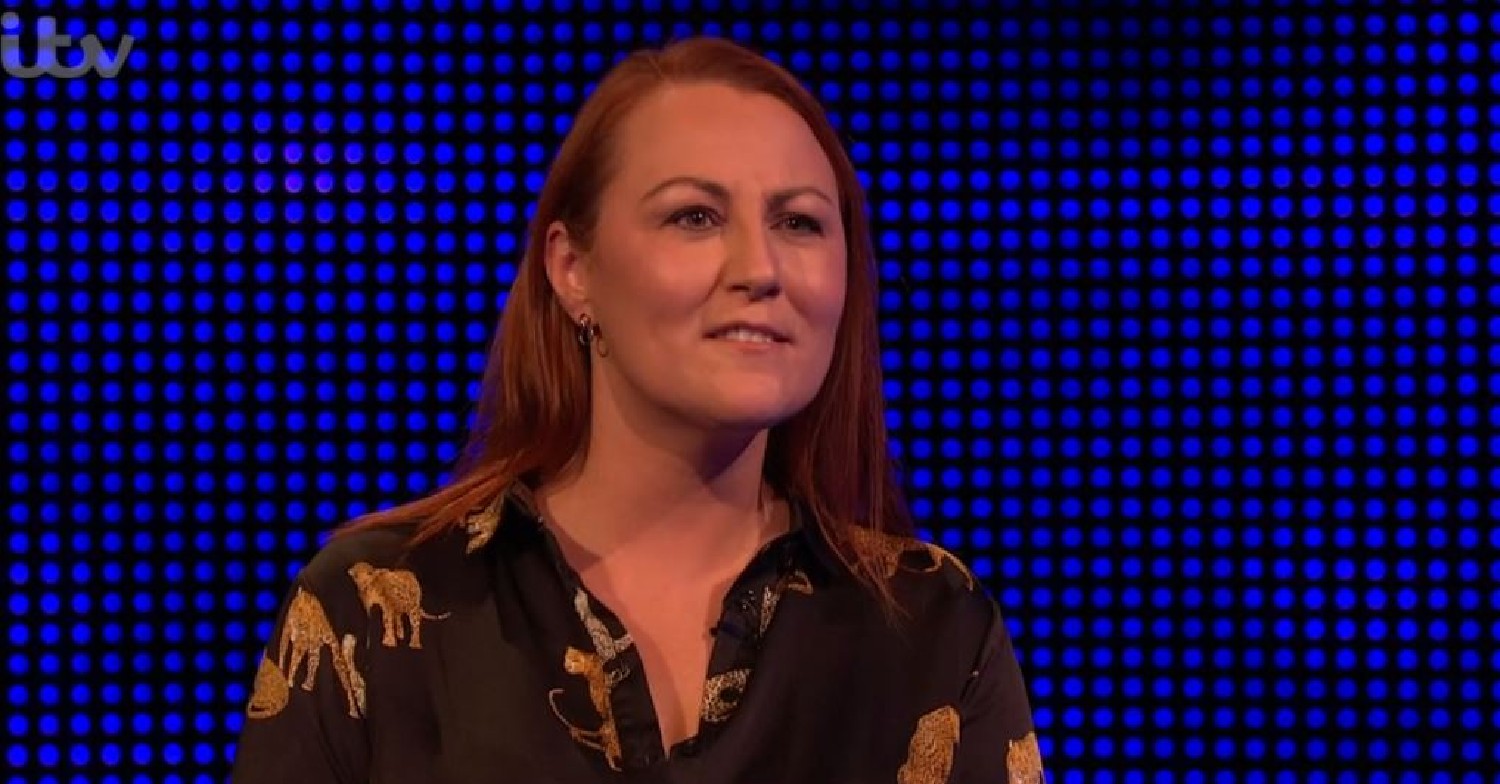 Nichola smiling slightly on The Chase