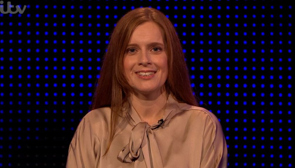 Esther smiling on The Chase