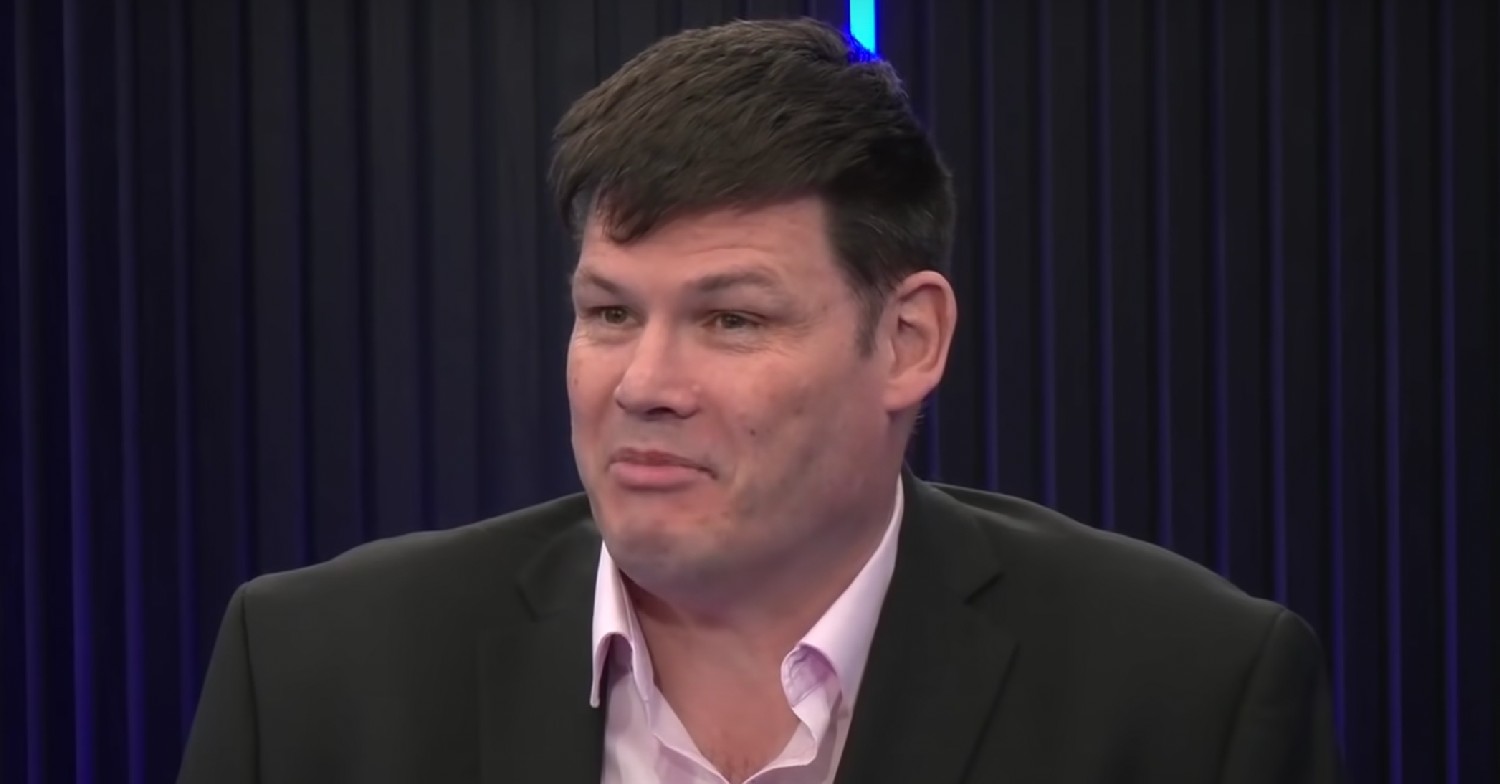 Mark Labbett pulling a face on GB News
