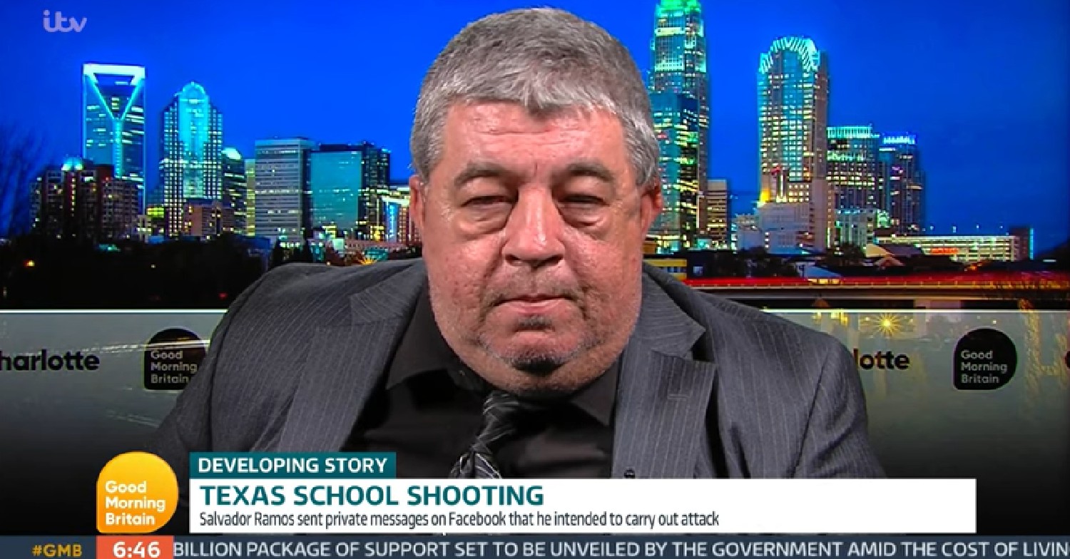 GMB guest via video call today talking about US gun laws 