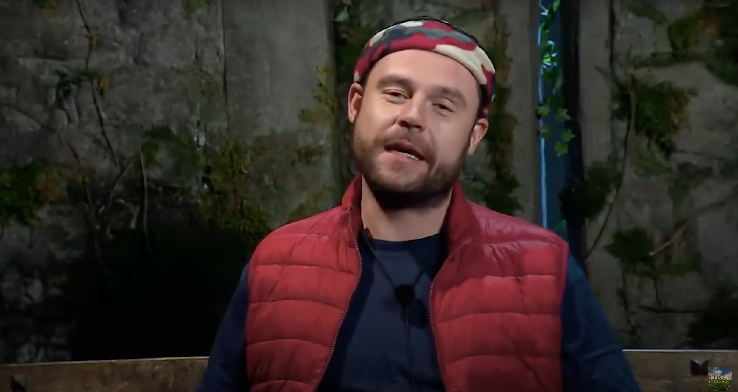 Danny Miller in the I'm A Celeb castle