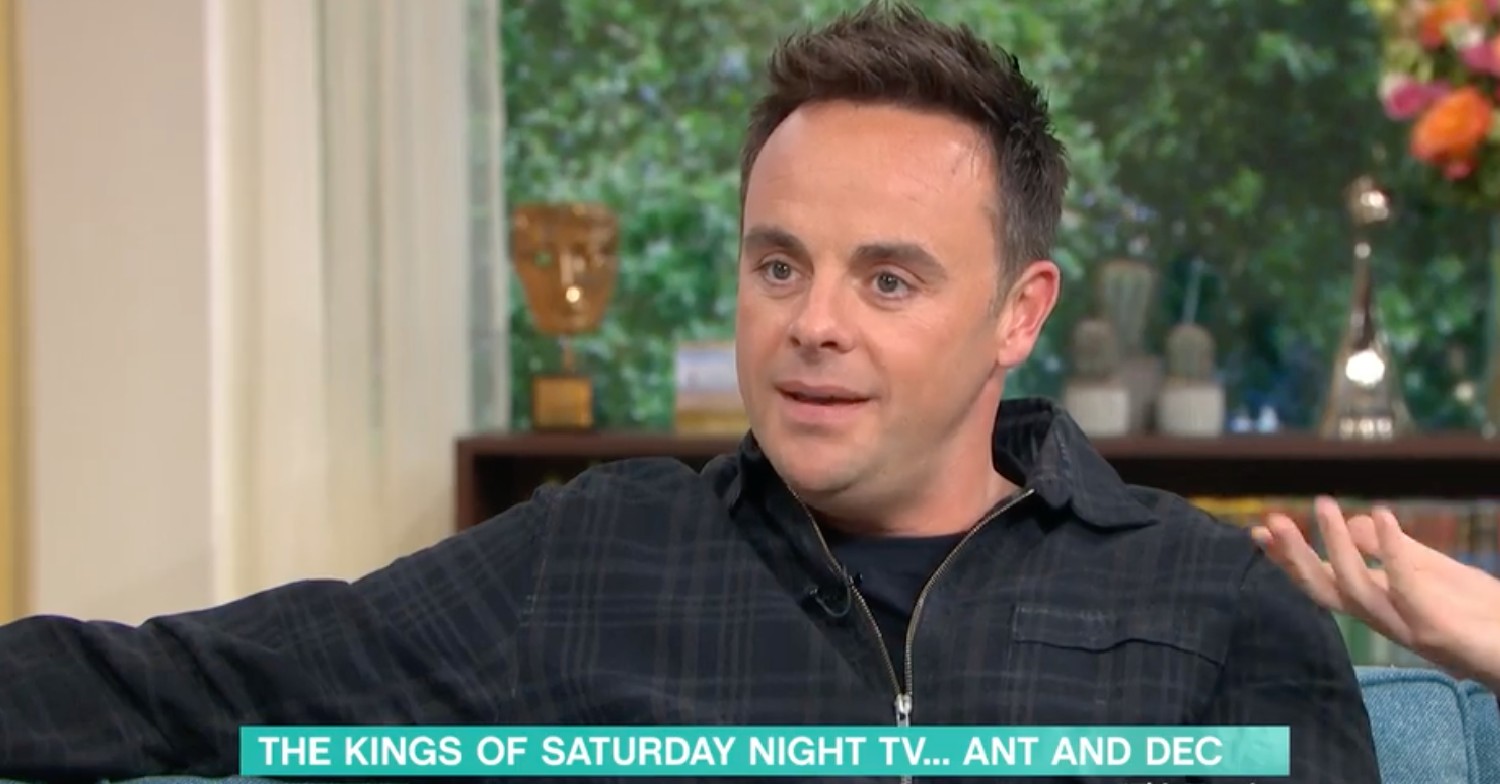 Ant pulling a concerned face during an appearance on This Morning