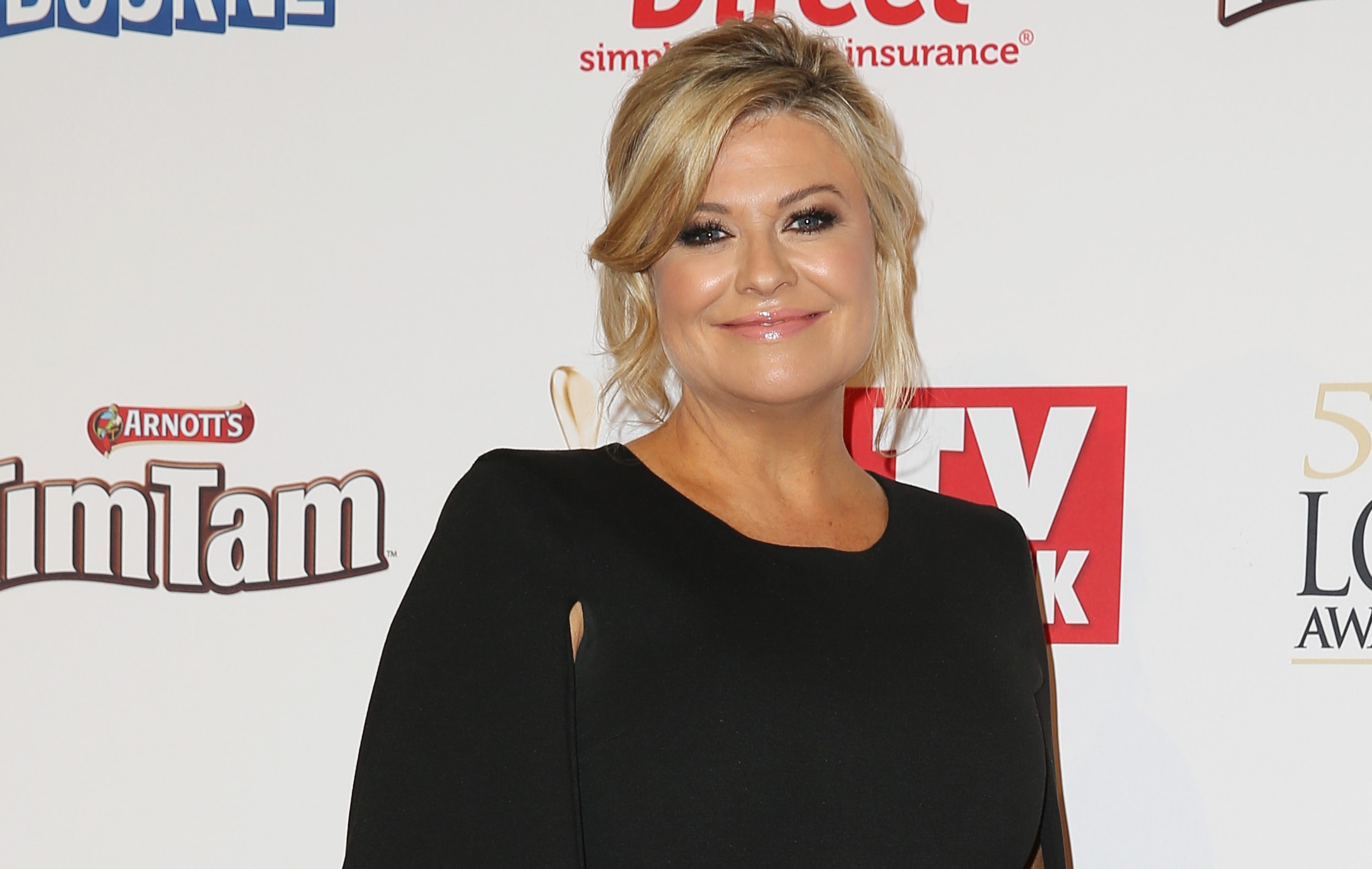 Emily Symons smiles for red carpet pictures in 2015 at the Logie Awards