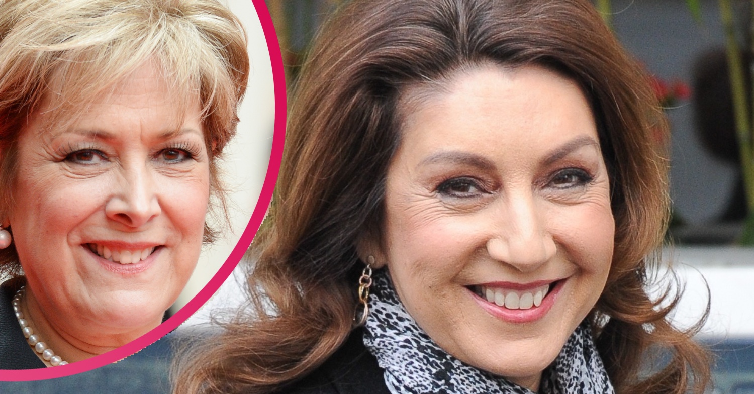 Jane McDonald and Lynda Bellingham smiling composition
