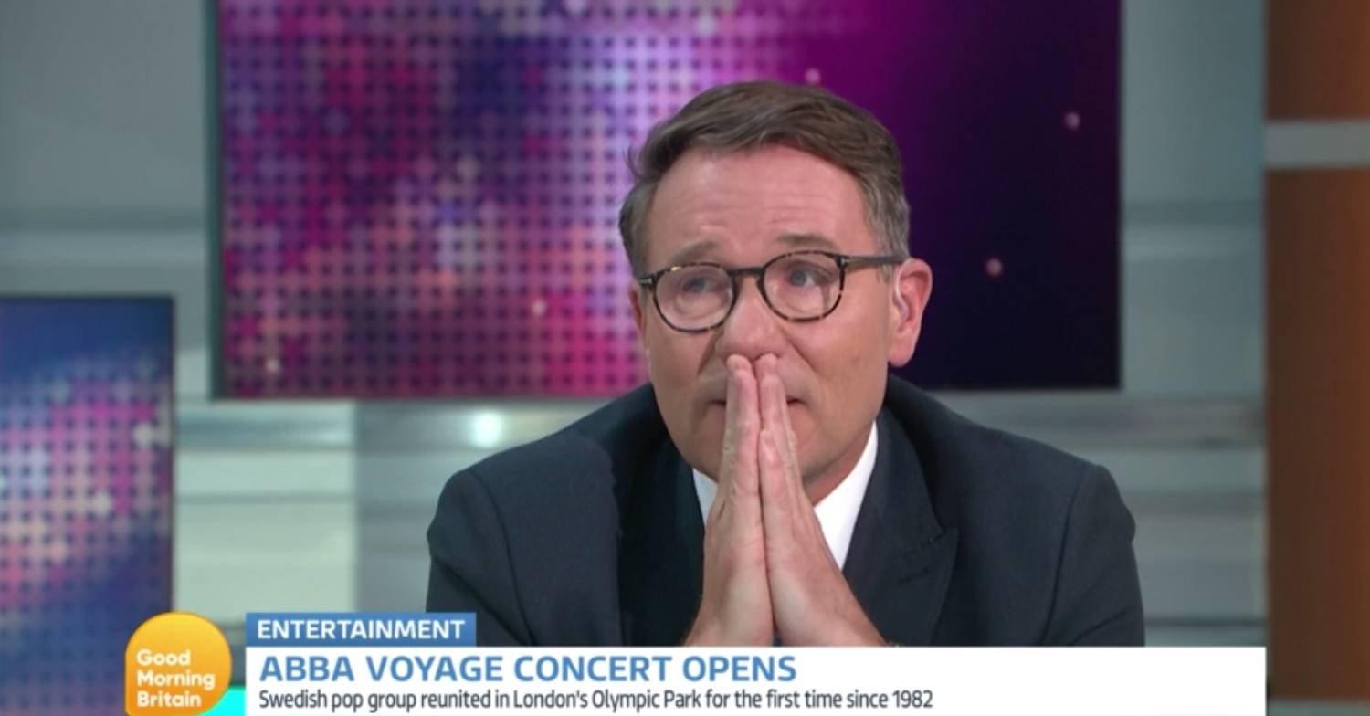 Richard Arnold puts his hands together on GMB