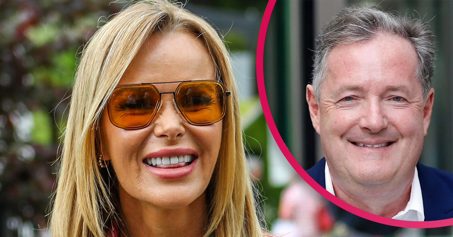 Amanda Holden and Piers Morgan smiling