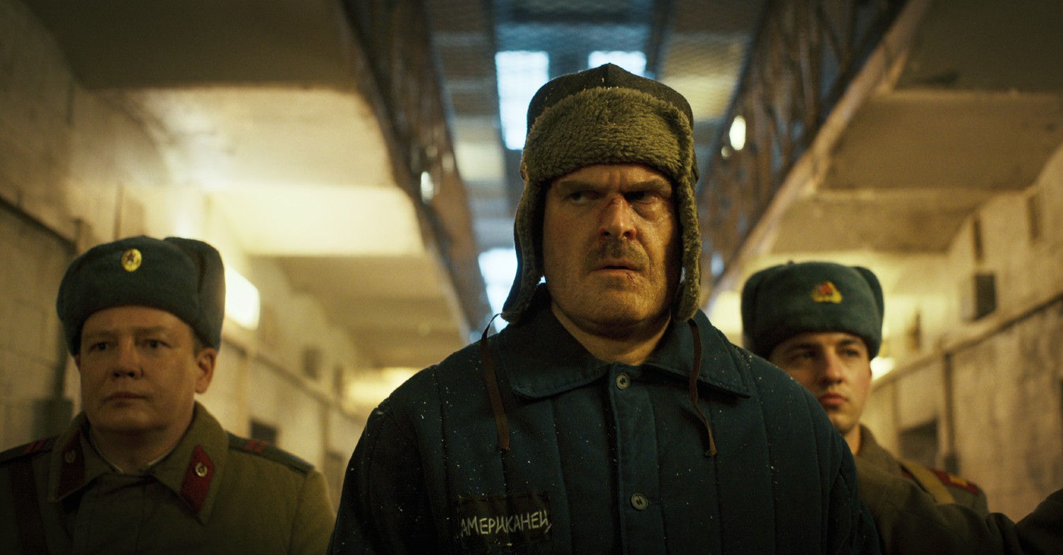 Jim Hopper looks beaten up on Stranger Things