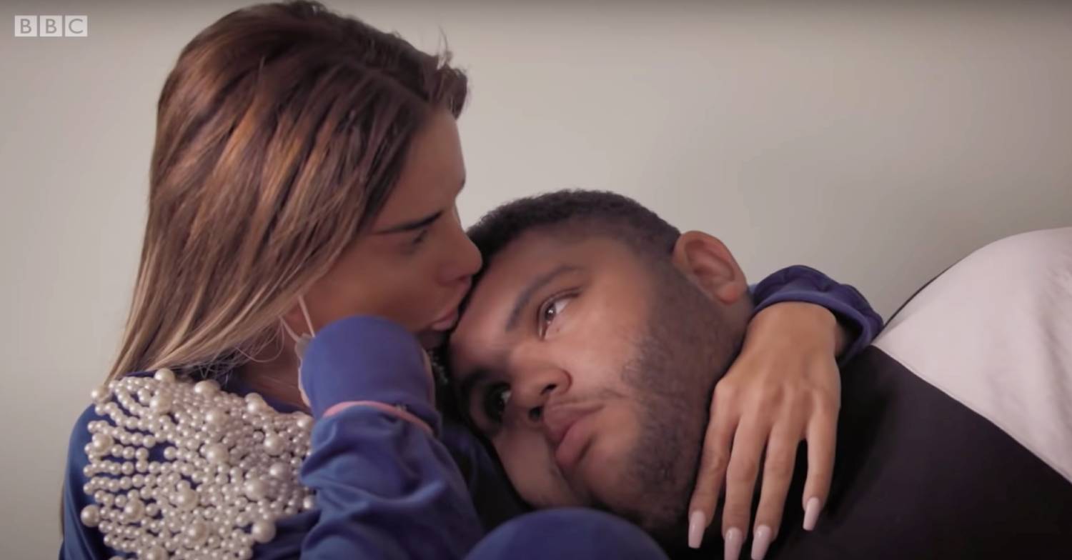 Katie Price embraces son Harvey Price
