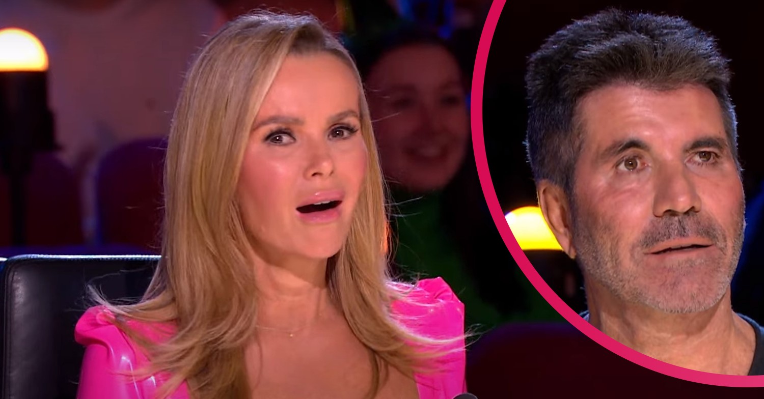 Amanda Holden and Simon Cowell on Britain's Got Talent