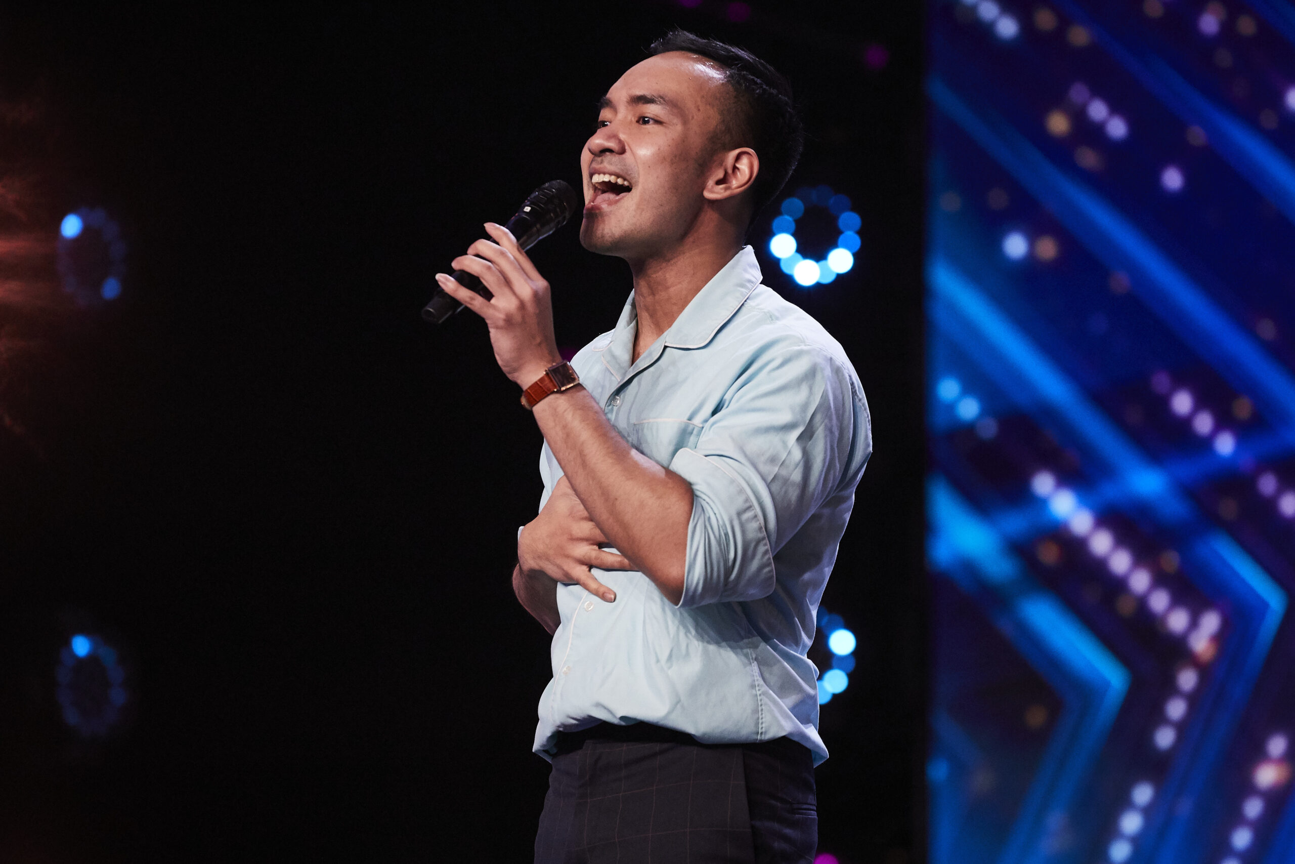 Britain's Got Talent Bambang sings