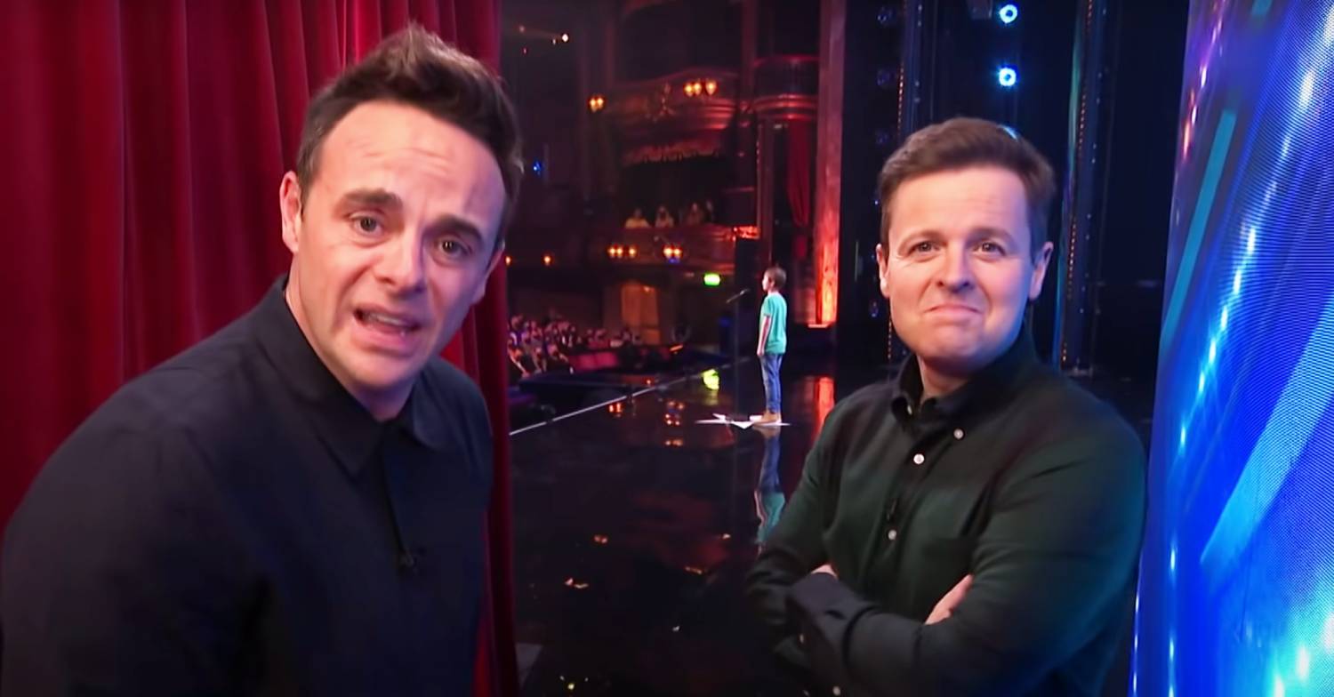 Ant and Dec look incredulous and smirk