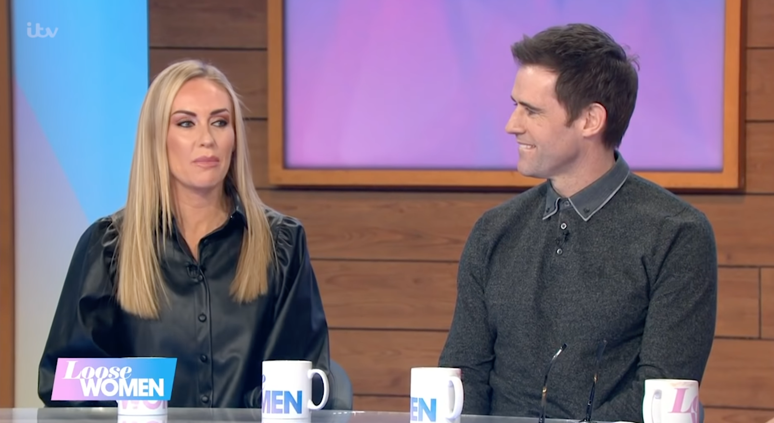 Brianne and Kevin chatting on Loose women