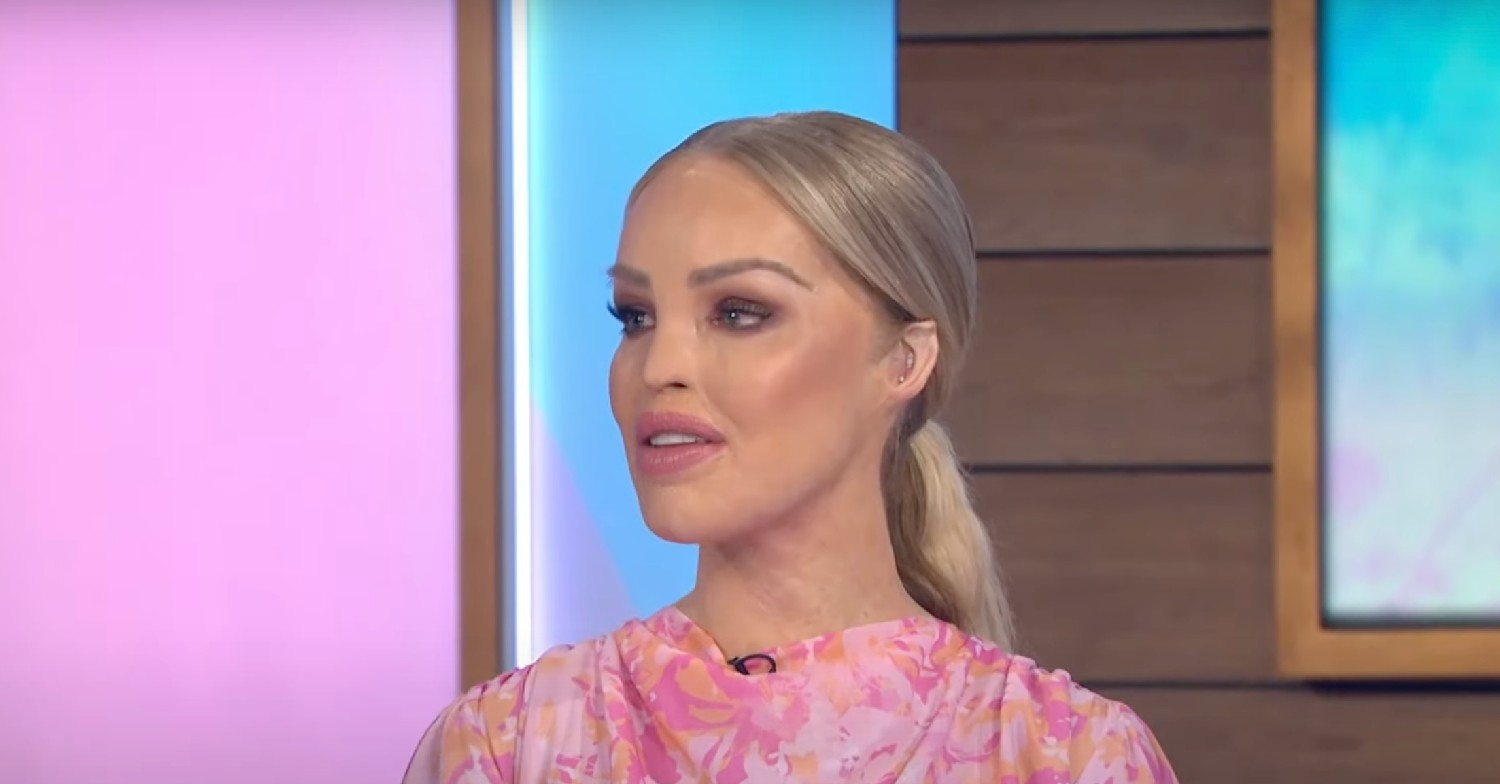 Katie Piper looking to the side on Loose Women