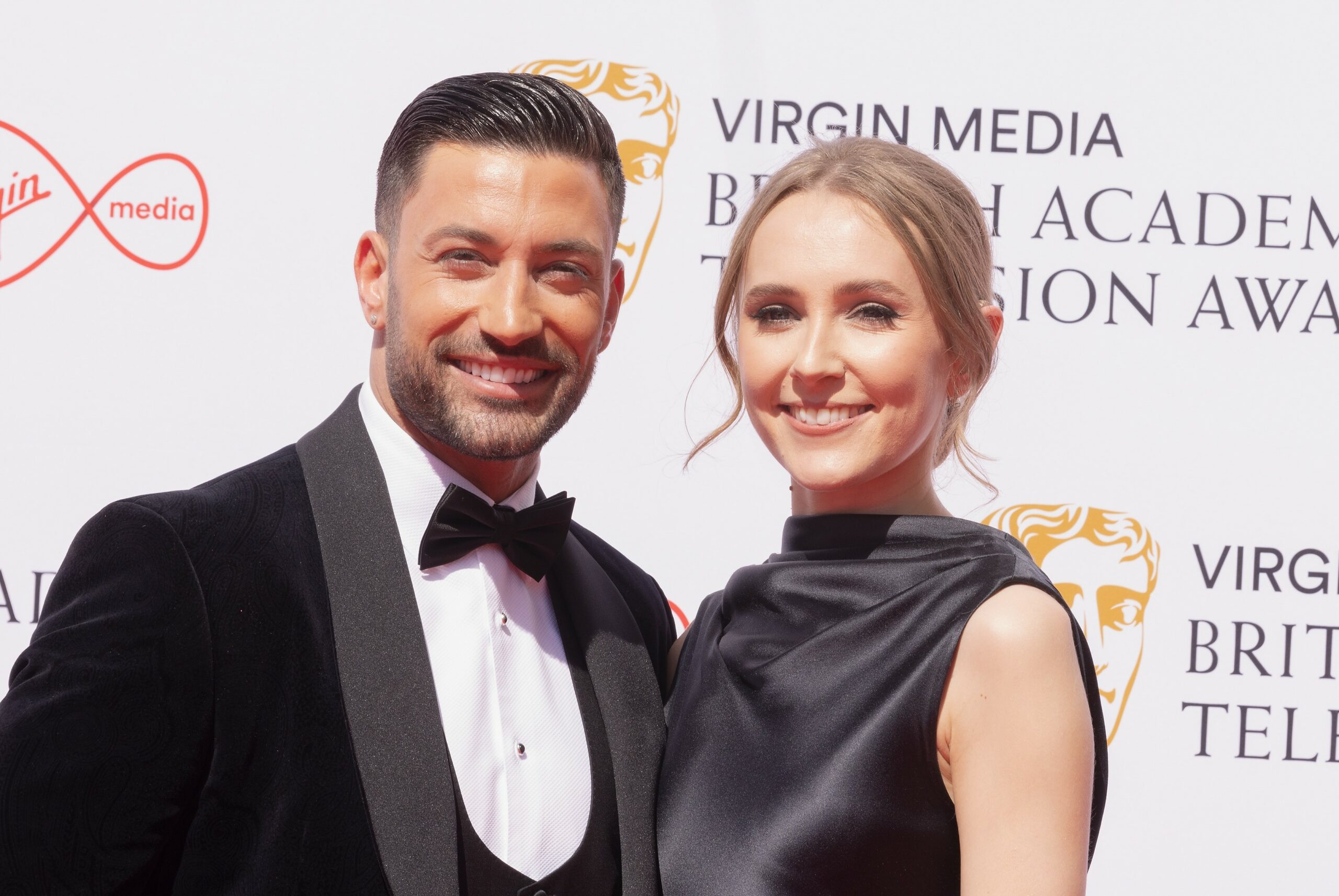 Giovanni Pernice and Rose Ayling-Ellis smile together at BAFTAs