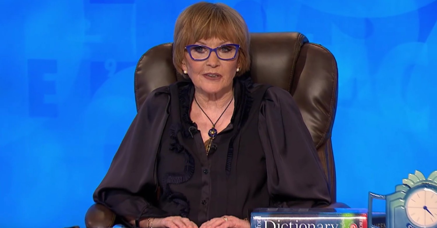 Anne Robinson smiling as host on Countdown