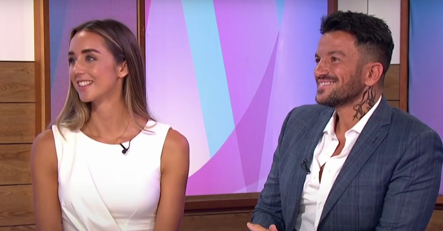 Emily Andre and Peter Andre smiling on Loose Women