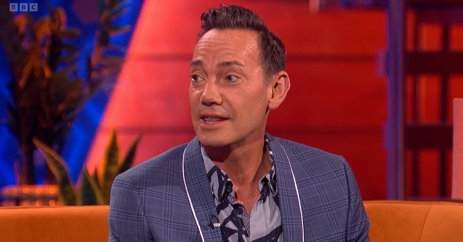 Strictly star Craig Revel Horwood mid conversation on The Chris and Rosie Ramsey Show