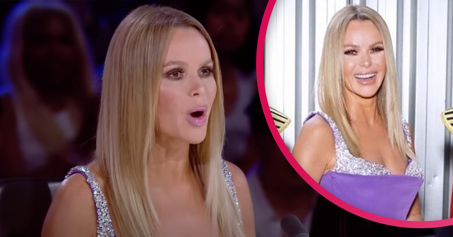 Amanda Holden looking shocked on BGT