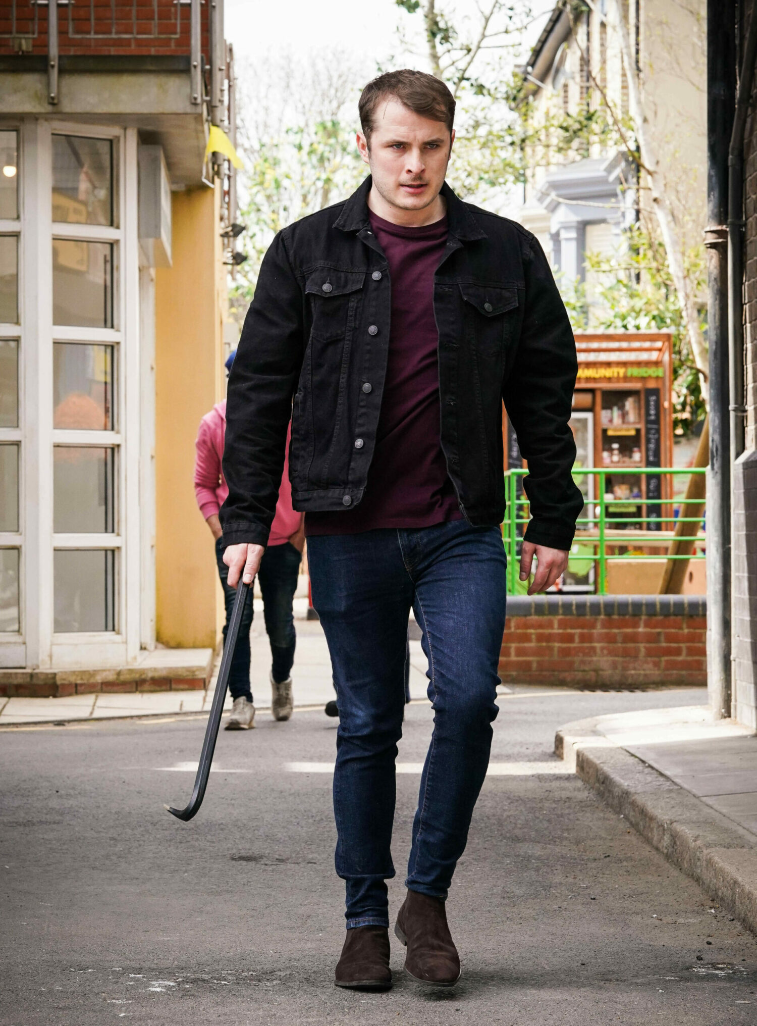 EastEnders angry Ben stalks Lewis with a crowbar