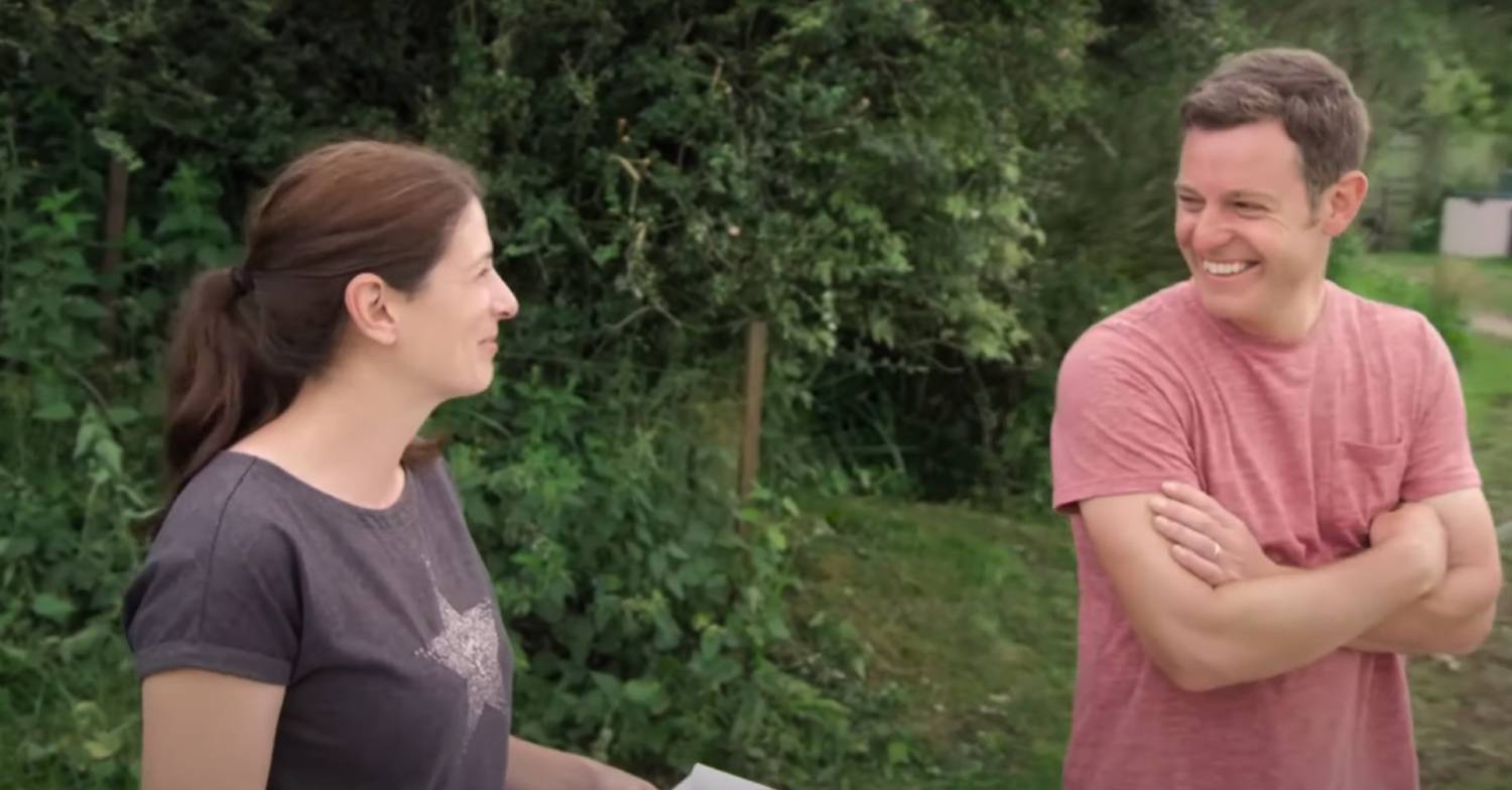 Matt Baker jokes with his wife