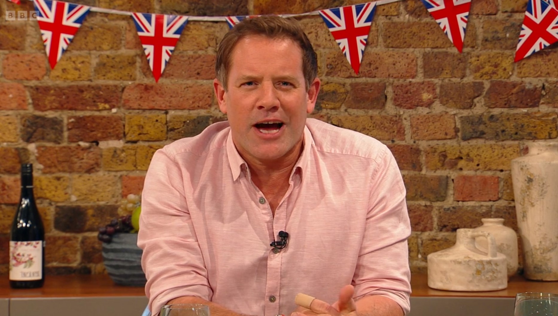 Matt Tebbutt grimaces on Saturday Kitchen