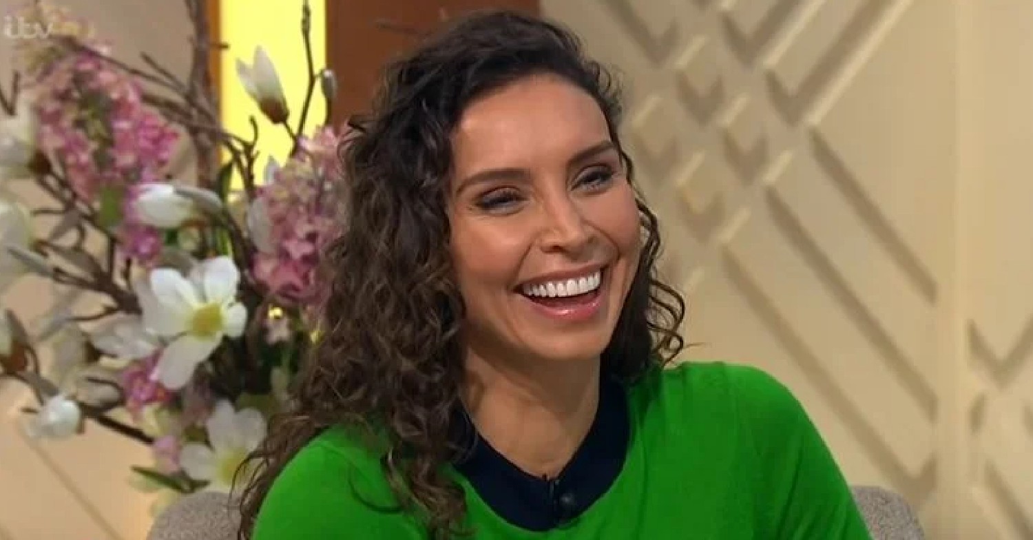 Christine Lampard beams as she hosts Lorraine with curly hair