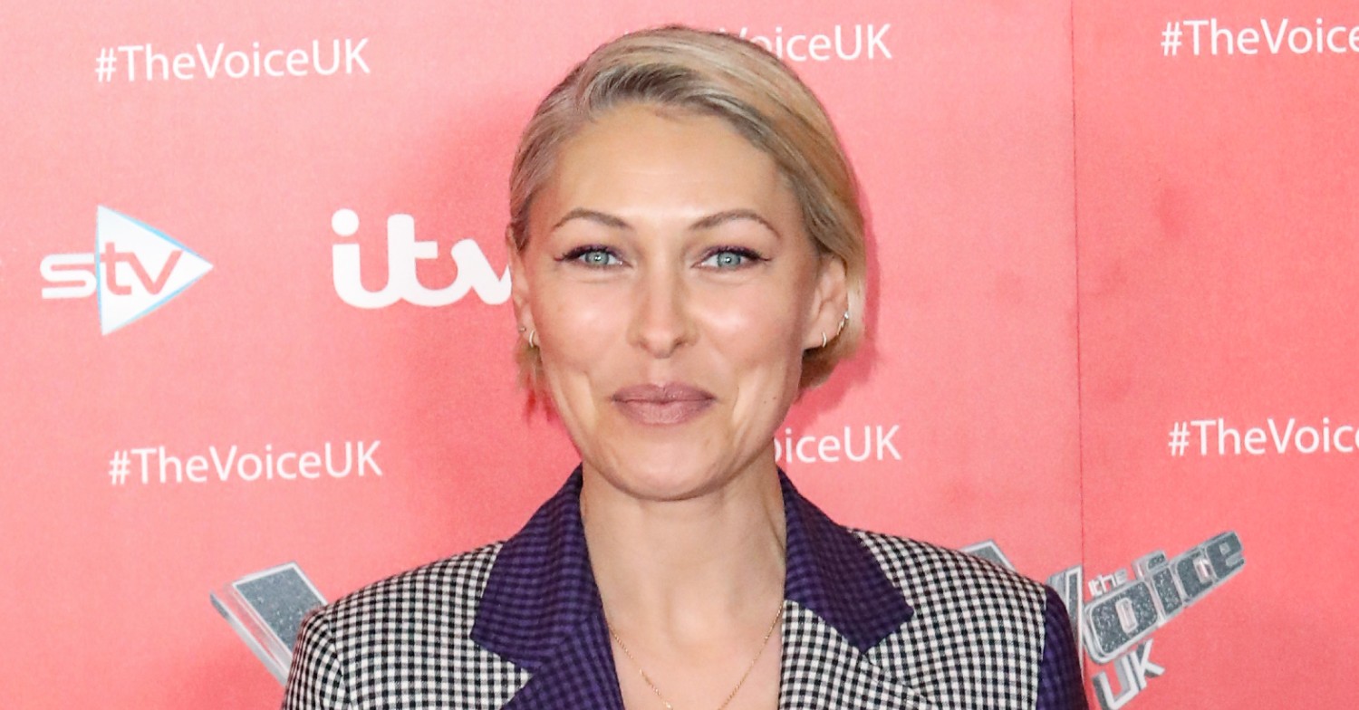 Emma Willis smiles on red carpet at The Voice UK launch