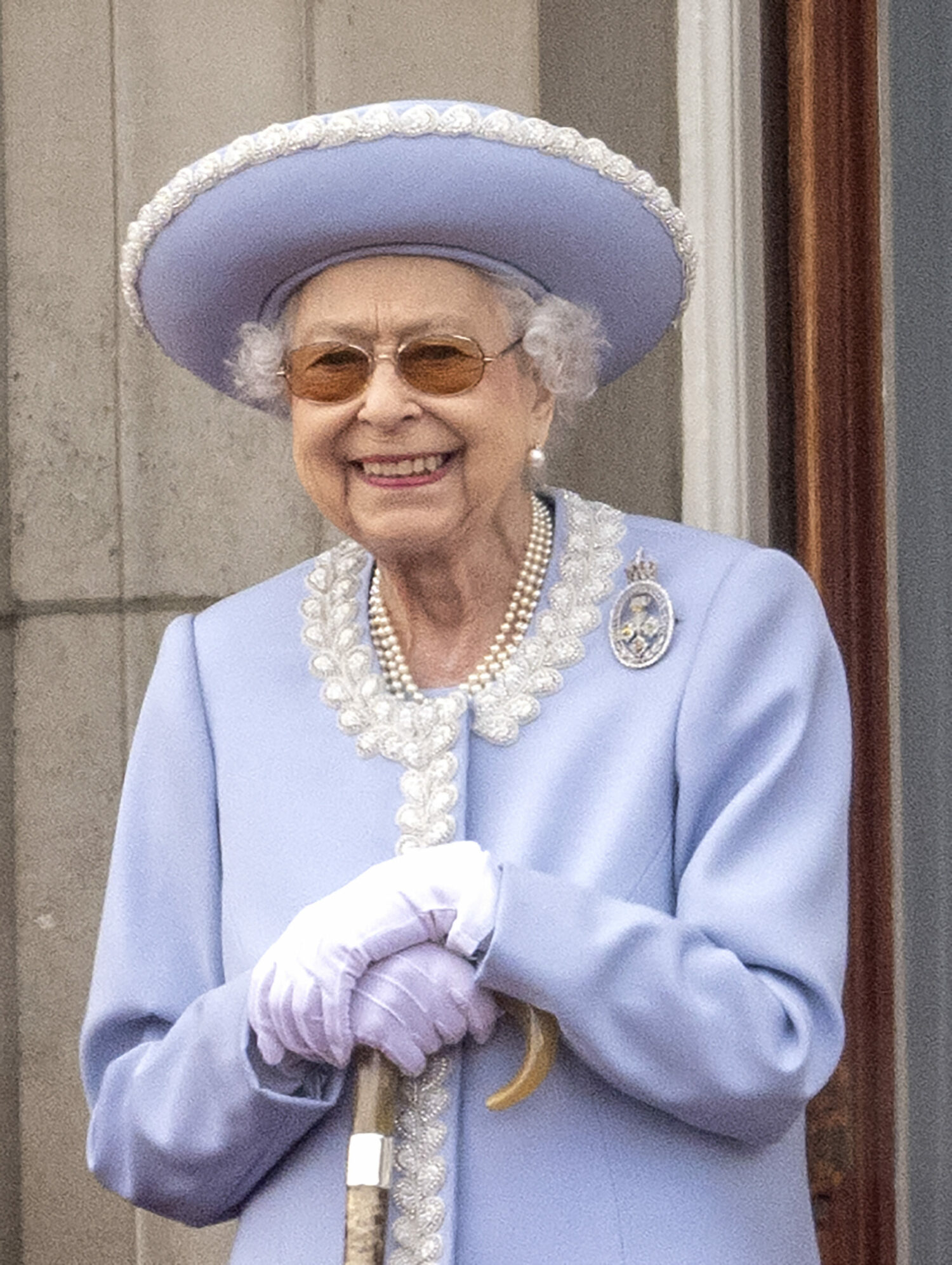 The Queen smiling during the Jubilee