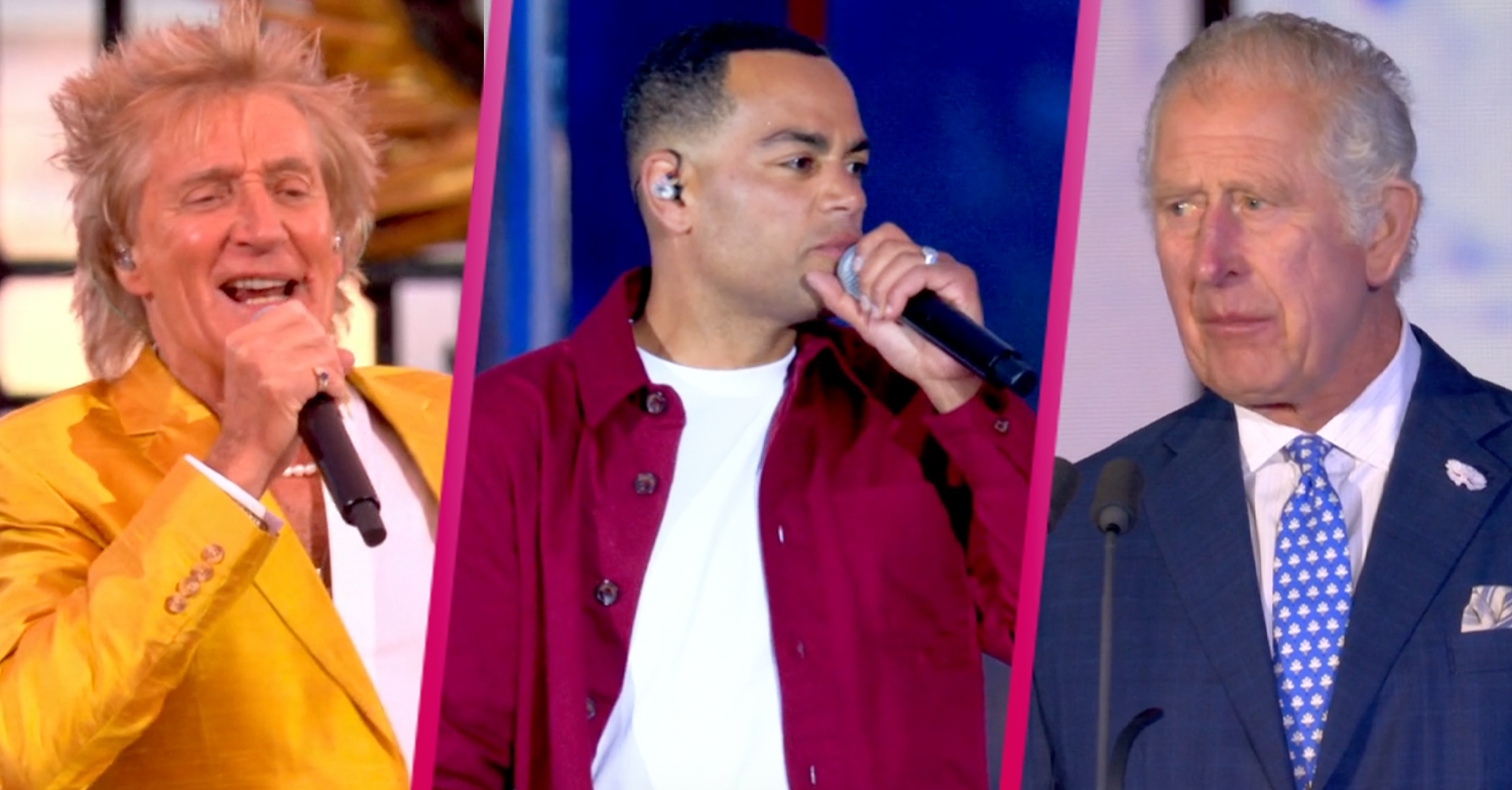 Platinum Jubilee concert stars Rod Stewart and Prince Charles
